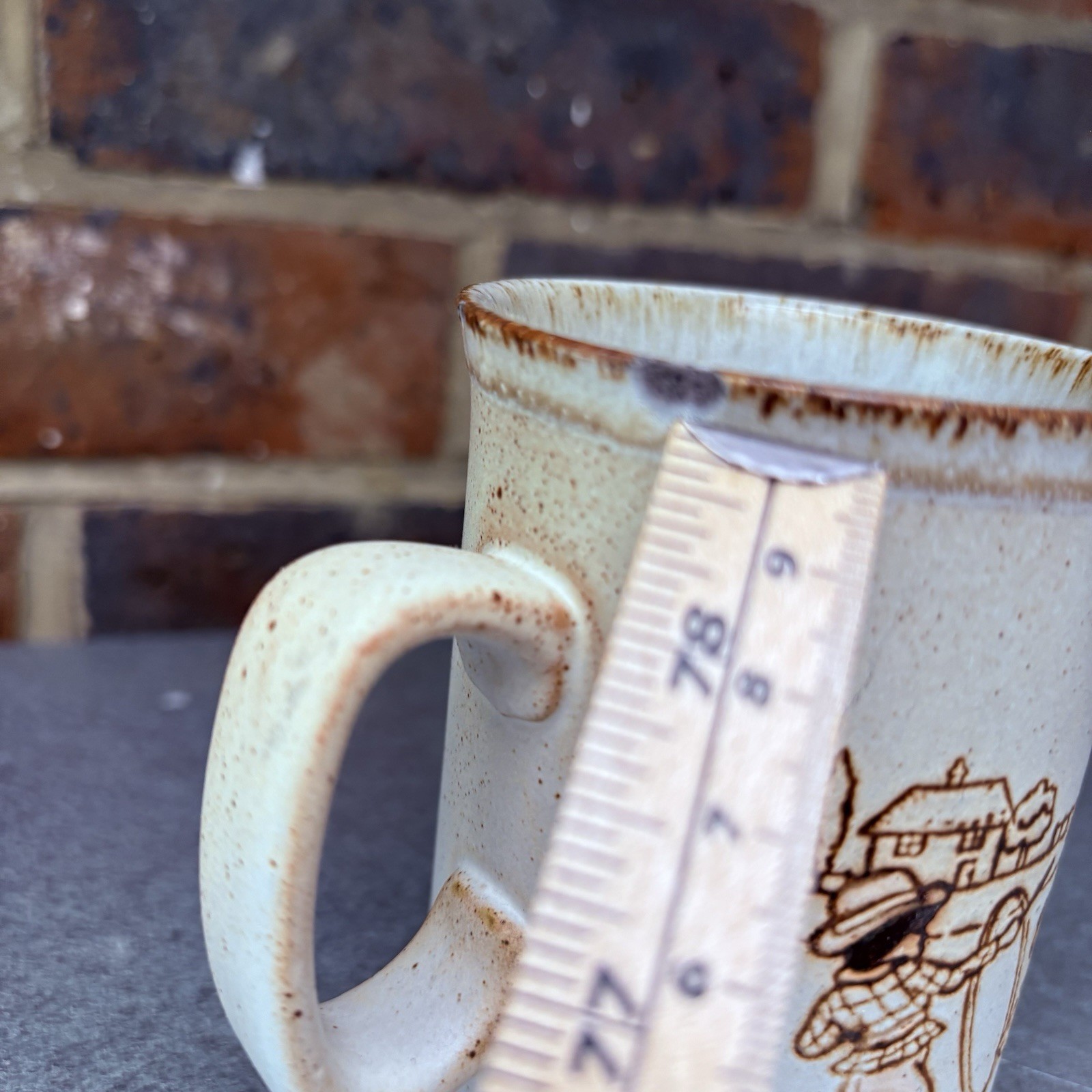 Dunoon Ceramics Stoneware Mug - Speckled Children Playground Scene