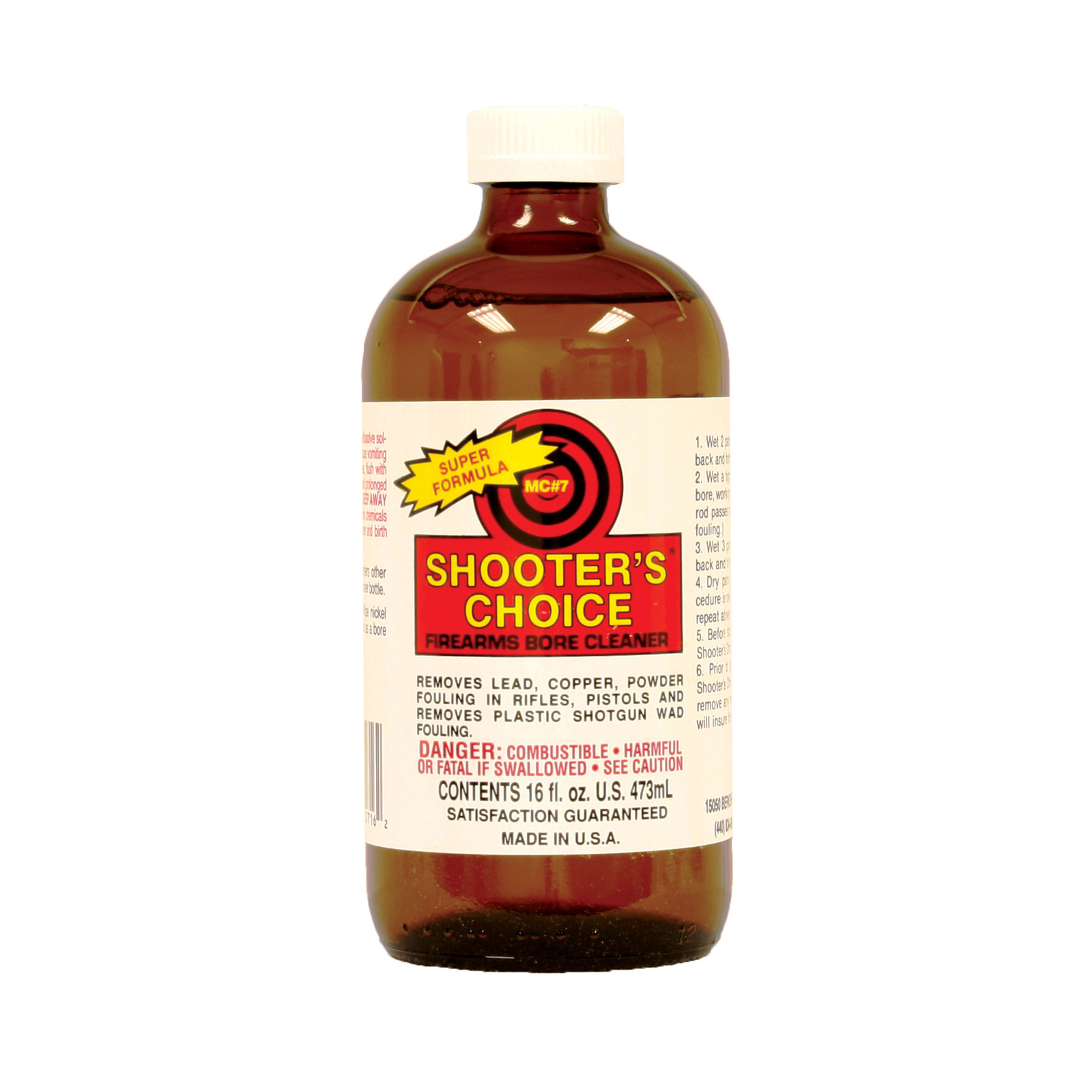 Shooters Choice MC7 Solvent Liquid 16oz Bore Cleaner Conditioner Glass SHFMC716