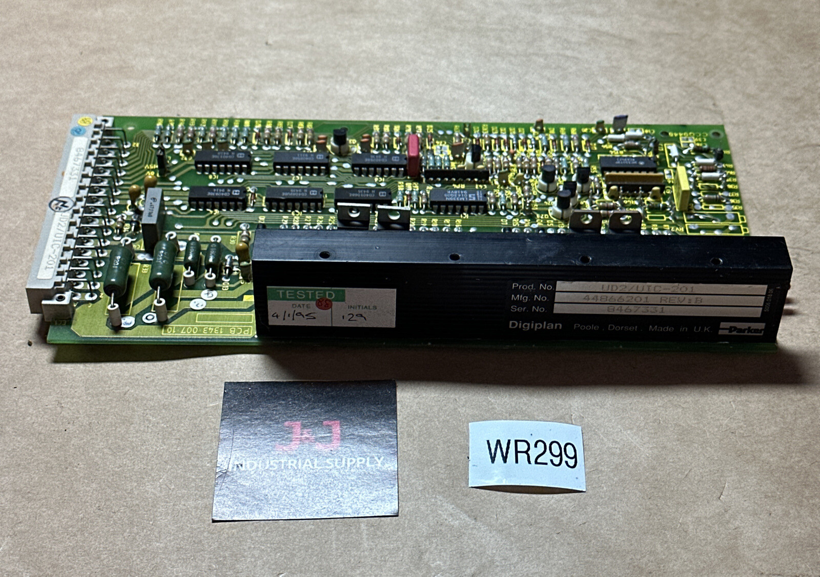 PREOWNED- Parker Digiplan Transfer Amp UD2/UIC-201 44866201-B Servo Drive PCB