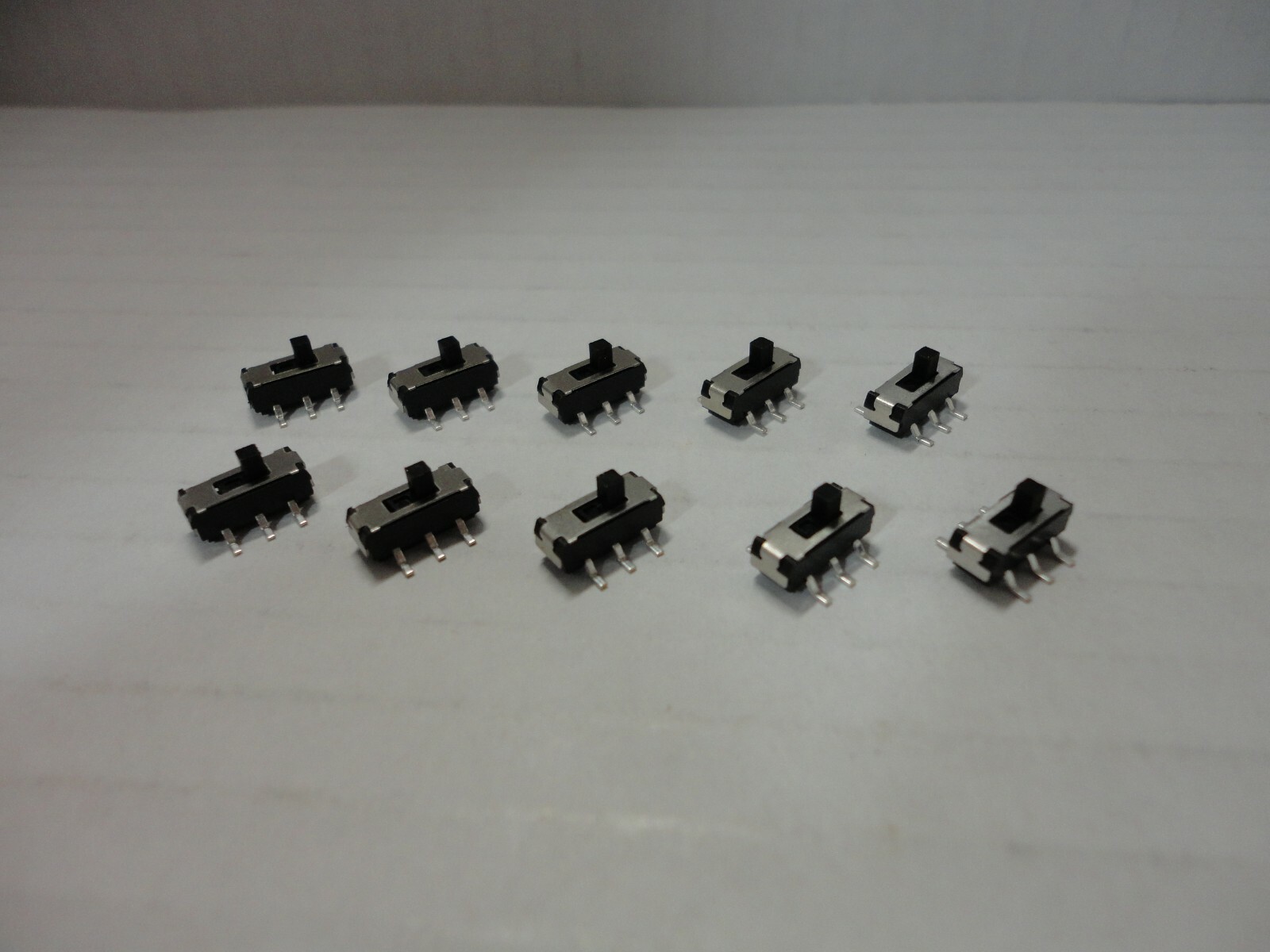 10X Pack MSS22D18 Mini Miniature SMD SMT Slide Switch 2P2T Straight 6 Pin Handle
