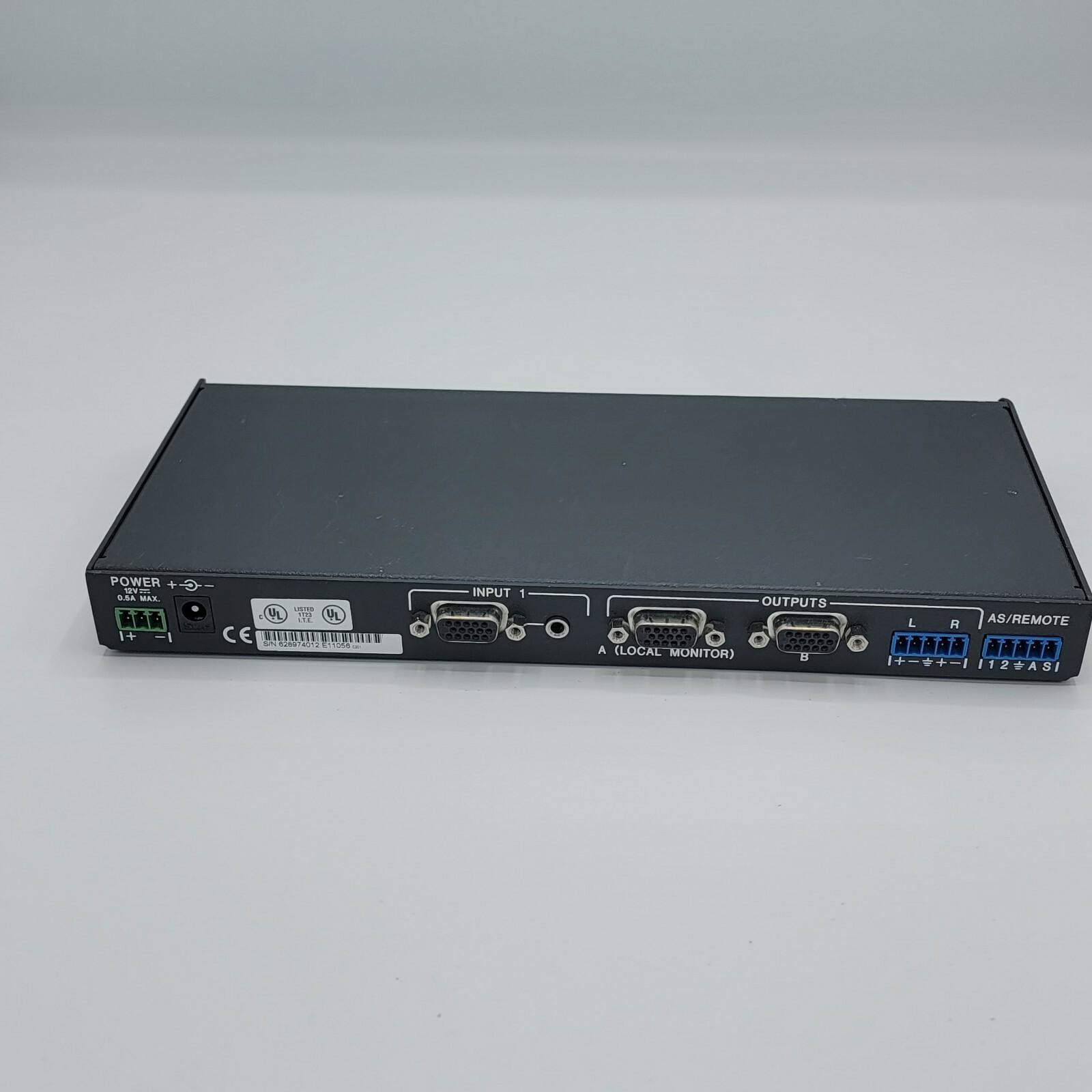 Extron Switch Active SW2 VGA DA2 A A/AF Switcher NO POWER SUPPLY