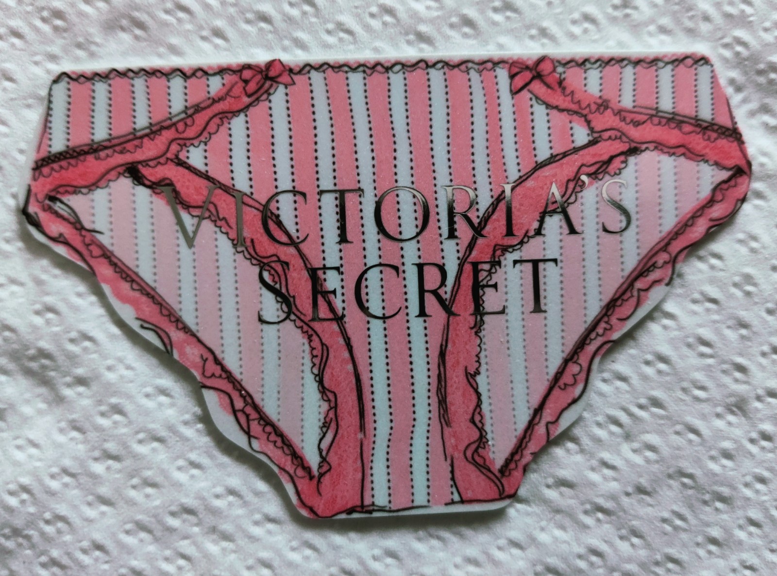 RARE VICTORIA SECRET  COLLECTIBLE CARD Panty Shape Victoria's