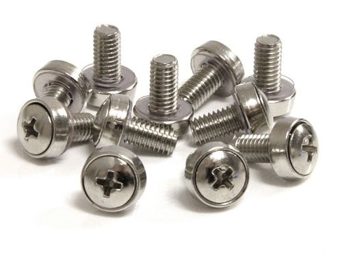 StarTech M6 Mounting Screws for Server Rack Cabinet - Rack Screw - 50 / Bag