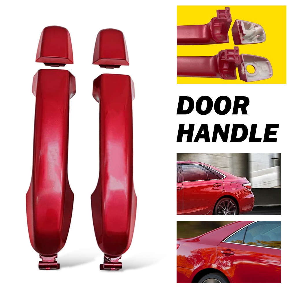 Outside Door Handle For 2012-2017 Toyota Camry Rear Left Driver Right Side Red