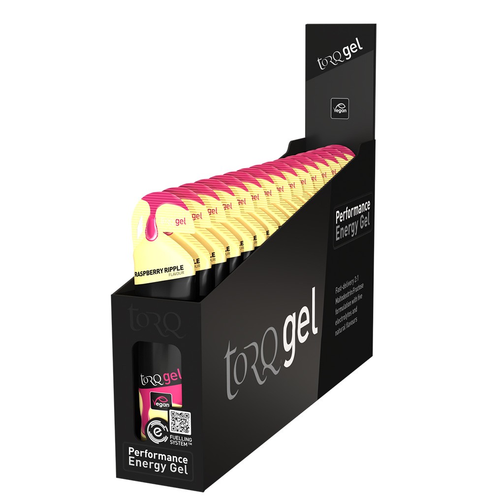 Torq Energy Gel, Raspberry Ripple, 15/Count