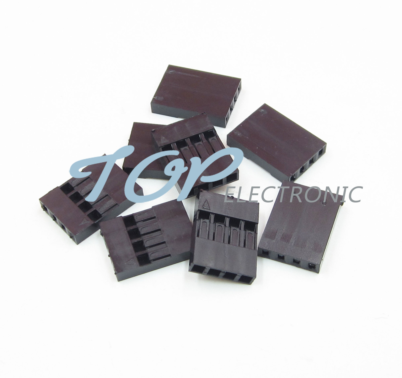 500pcs 4P Dupont Jumper Wire Cable House Female Pin Connector 2.54mm Pitch