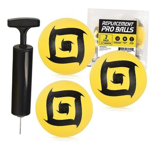 3-Pack Spike Ball Replacement Balls - Compatible with Spikeball, Spikeball