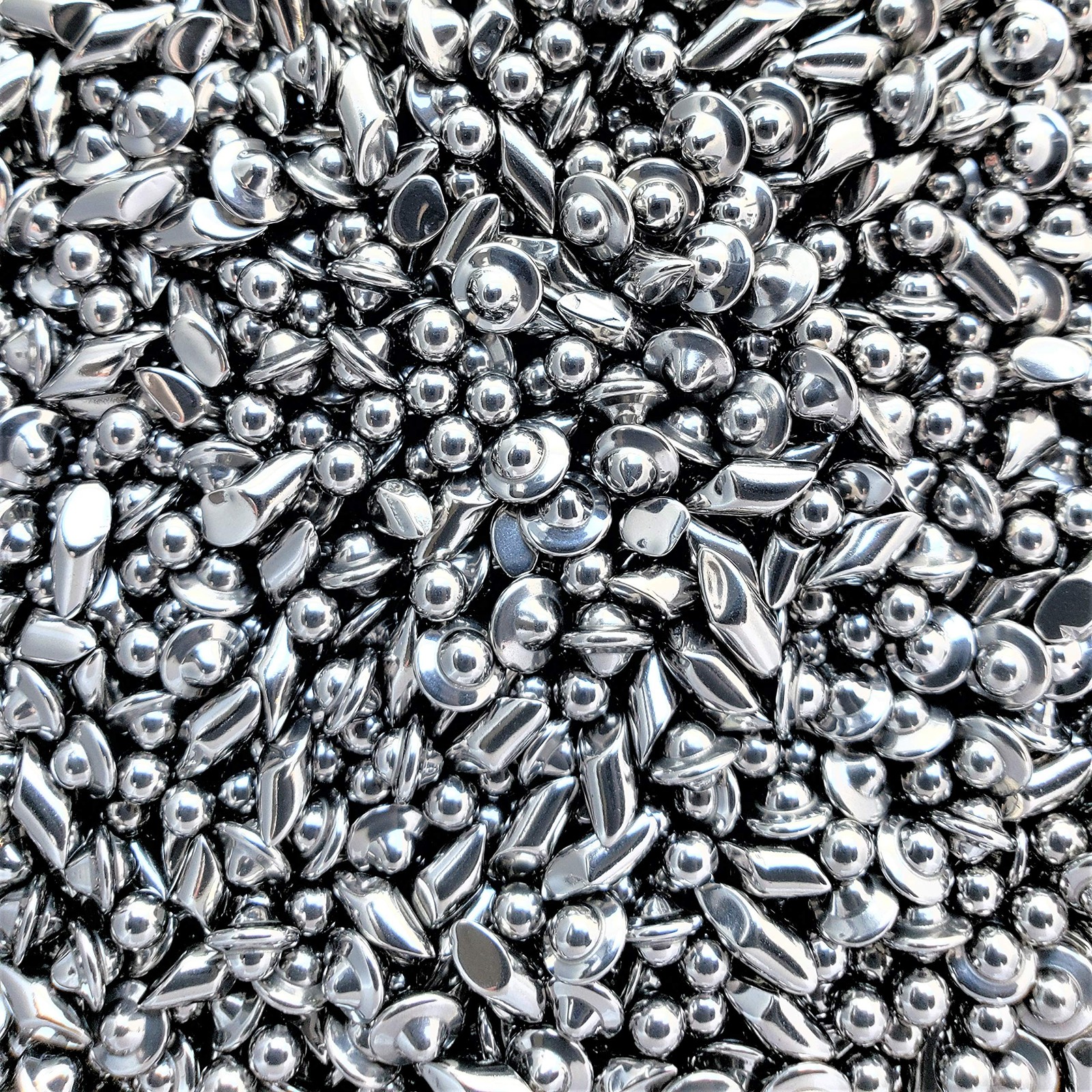 5 LB 1/8" Stainless Steel Tumbling Media Shot Jewelers Mix 3 5 LB, Silver