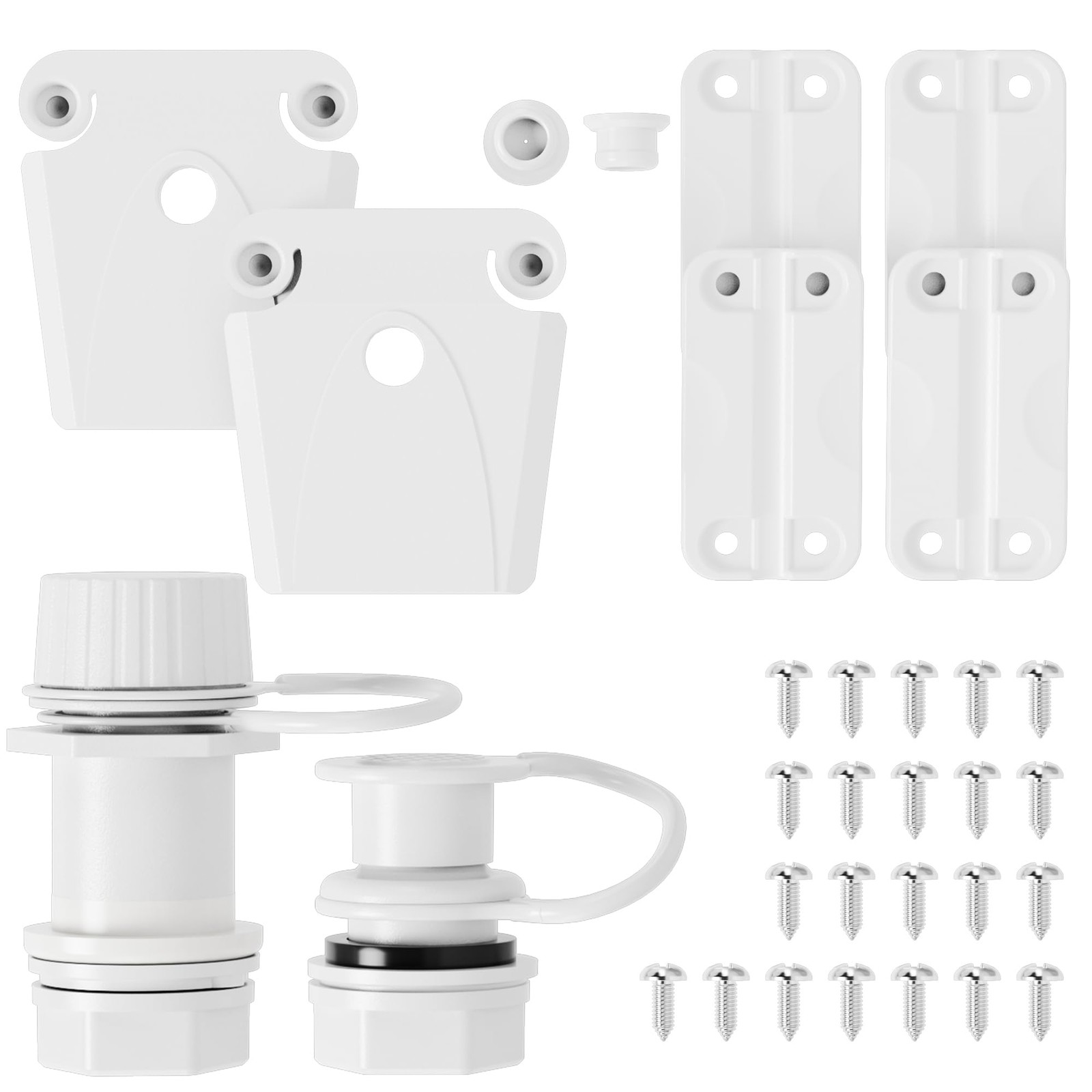 Replacement Parts Kit for Igloo Coolers - Plastic Hinges, Latches, Screws, Th