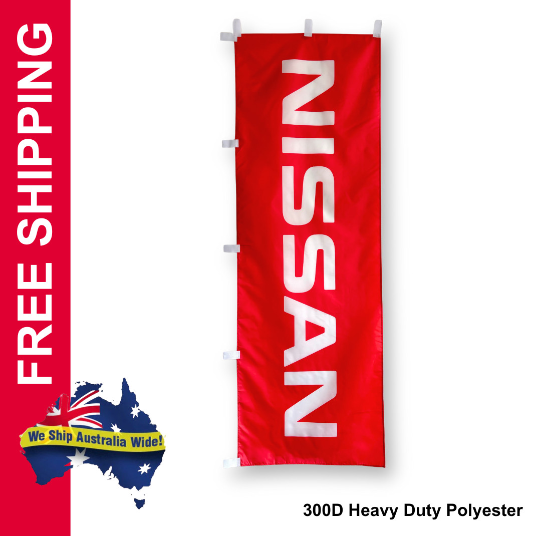 NISSAN (RED) NOBORI FLAG - JDM NOBORI FLAGS