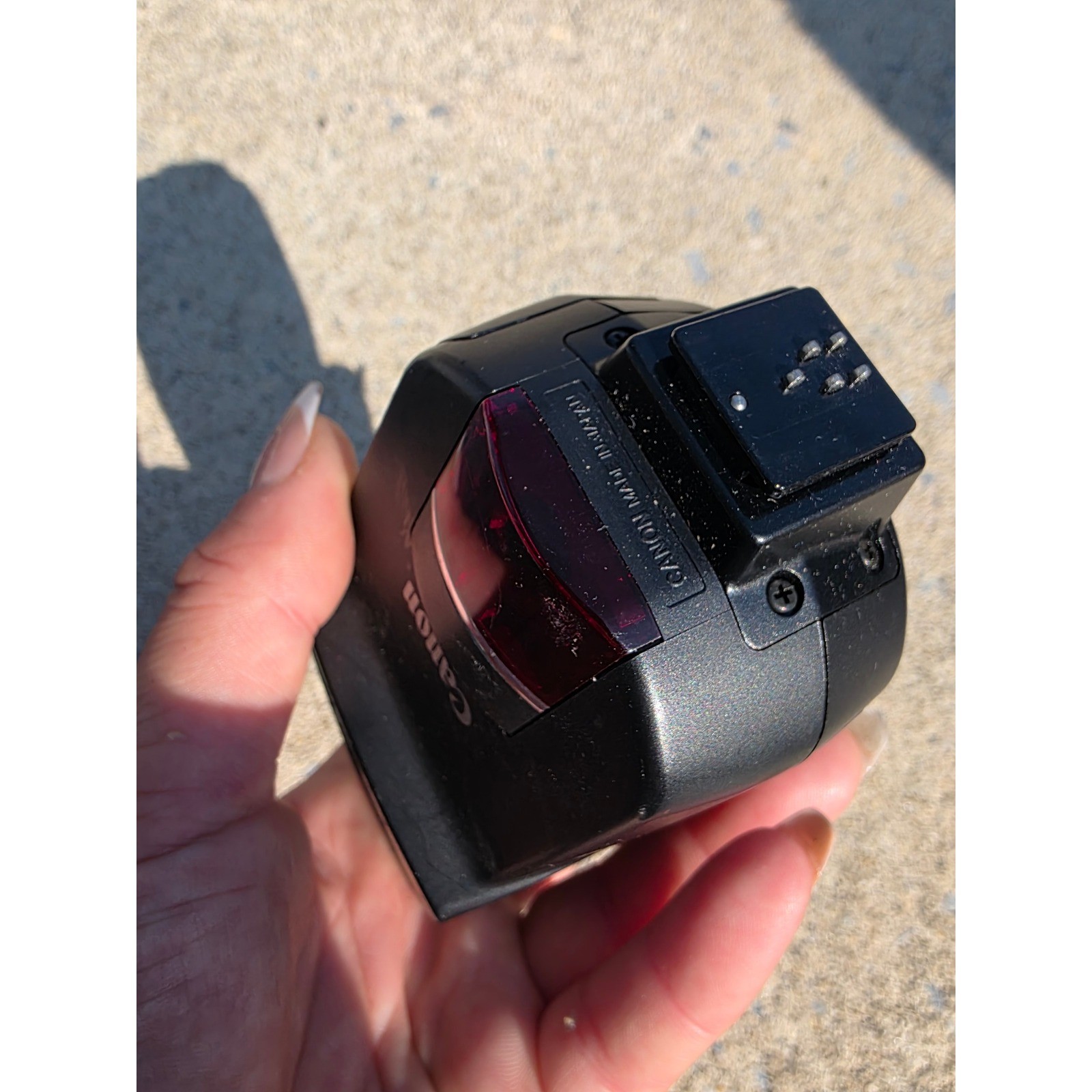 Canon Speedlite 220EX External Camera Flash E-TTL Black Made in Japan