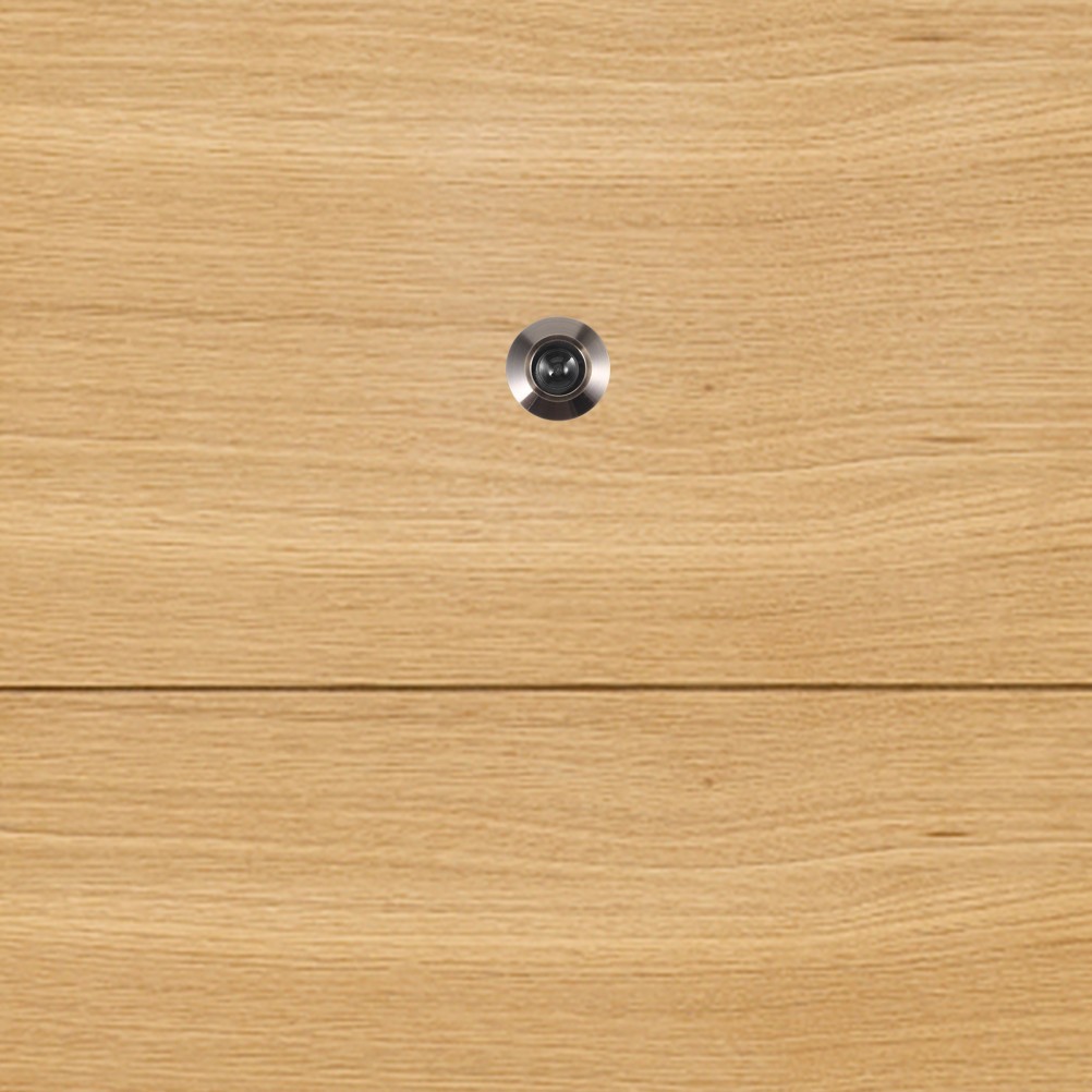 Durable Zinc Alloy Peephole Door Viewer Silver with Clear High Definition Lens