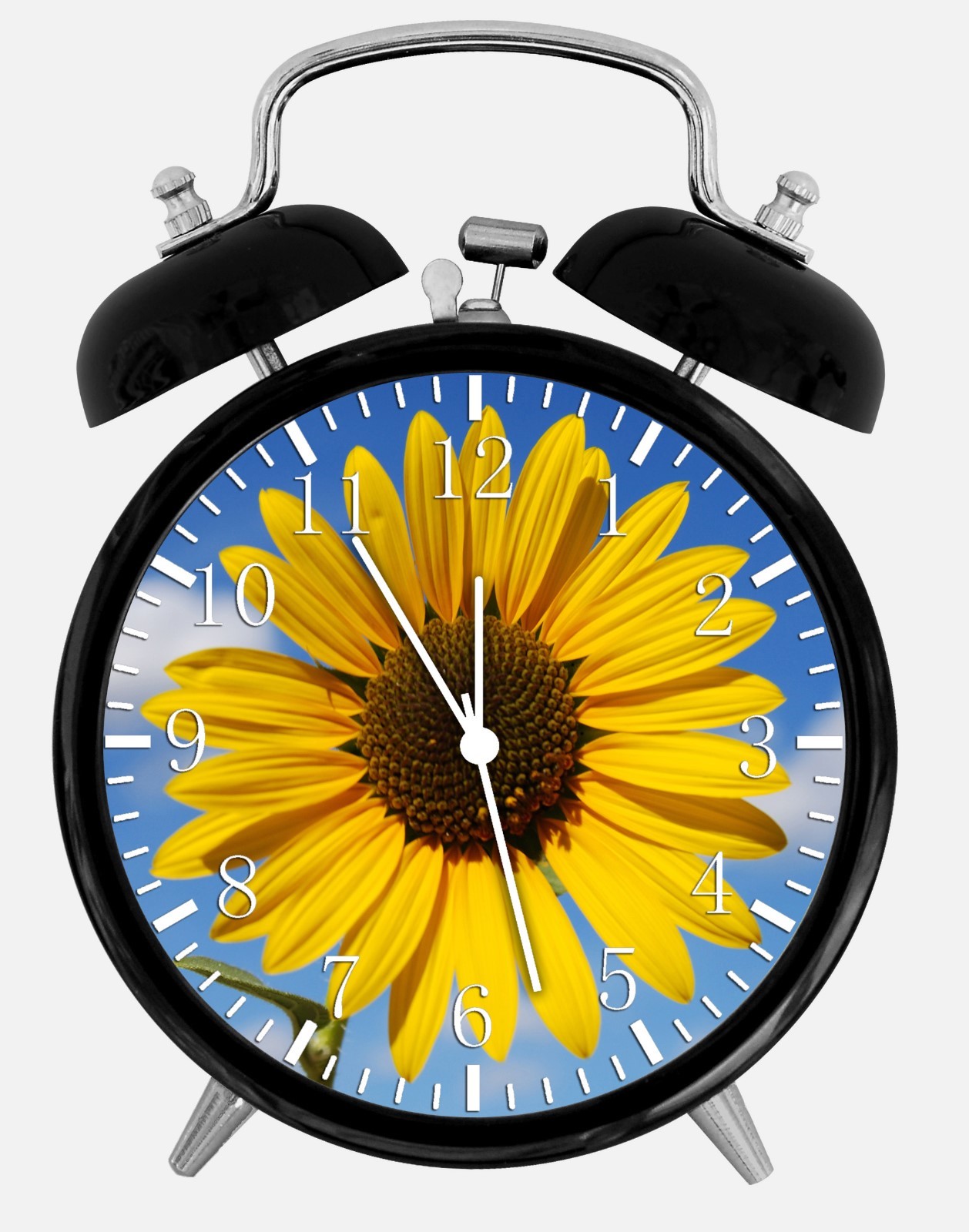 Sun Flower Alarm Desk Clock 3.75" Home or Office Decor W185 Nice For Gift