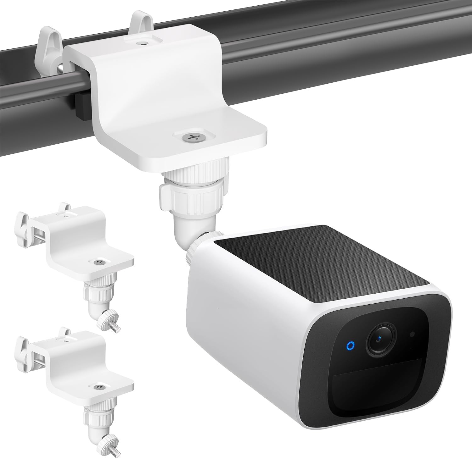 2 Pack Gutter Mount Compatible with eufyCam 2C/2C Pro, 2/2 Pro, 3C/S300, 3/S3...
