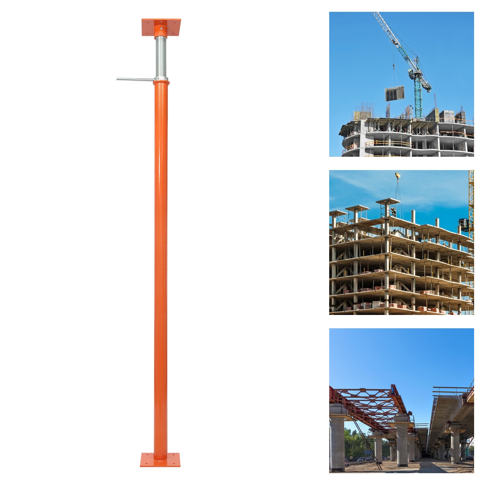 Height Adjustable Jack Post Adjustable Support Jack Post 85-109in Sturdy Base
