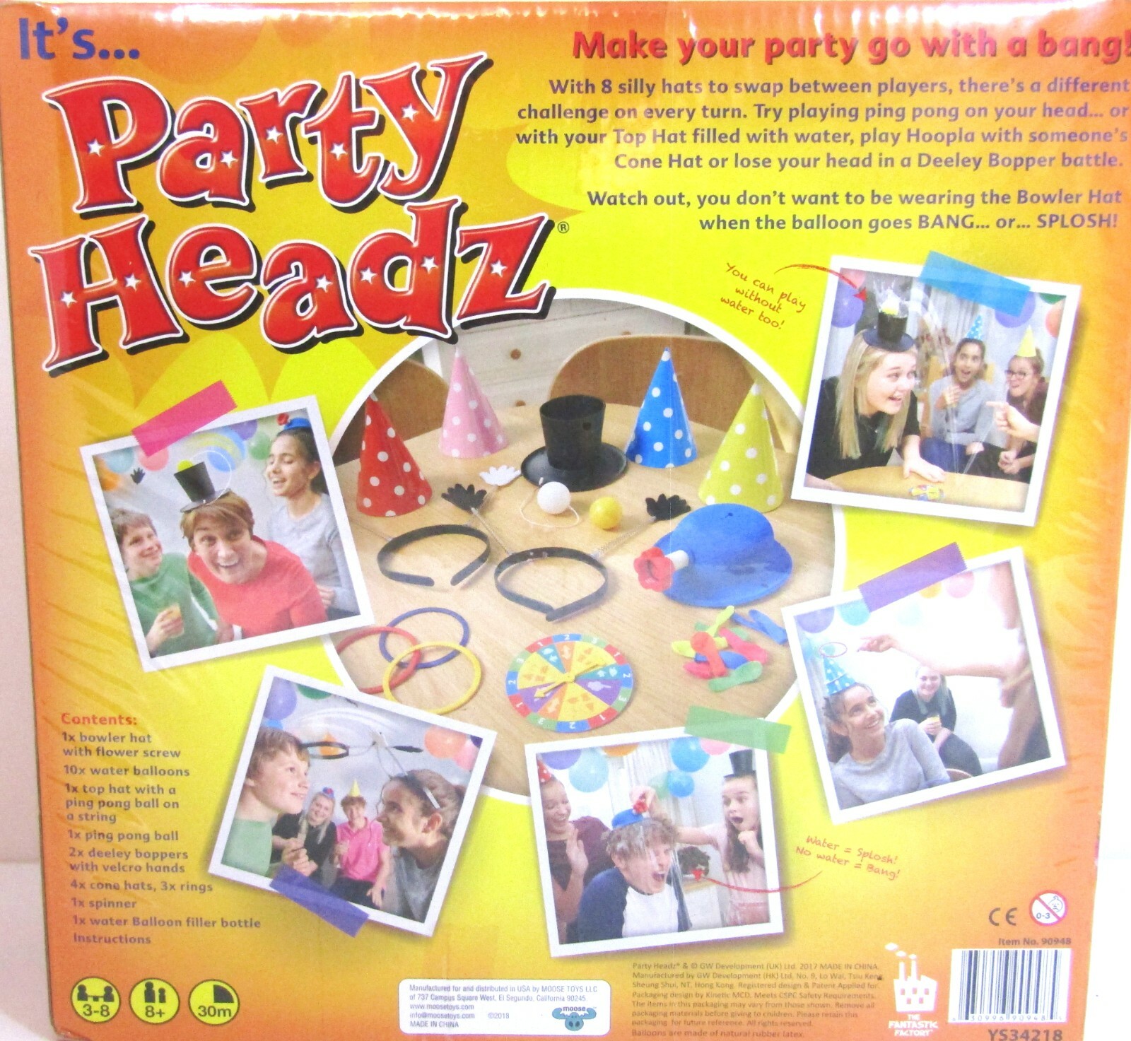 Moose Toys, 2017, Party Headz, Mad Hat-Swapping Fun.  New.