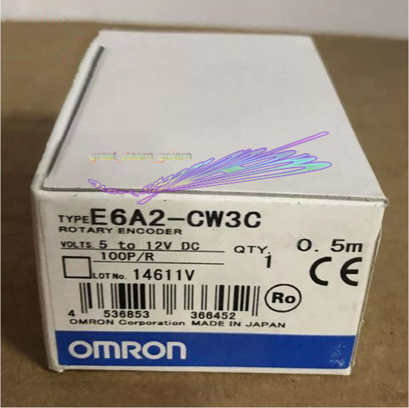 ONE OMRON rotary encoder E6A2-CW3C 100P/R NEW In Box