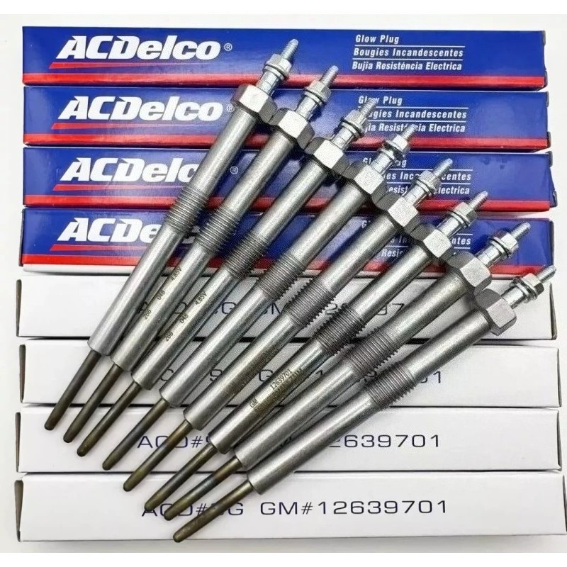 8Pcs OEM Glow Plugs 9G 12639701 for LMM LML LBZ Silverado Sierra Duramax 6.6L