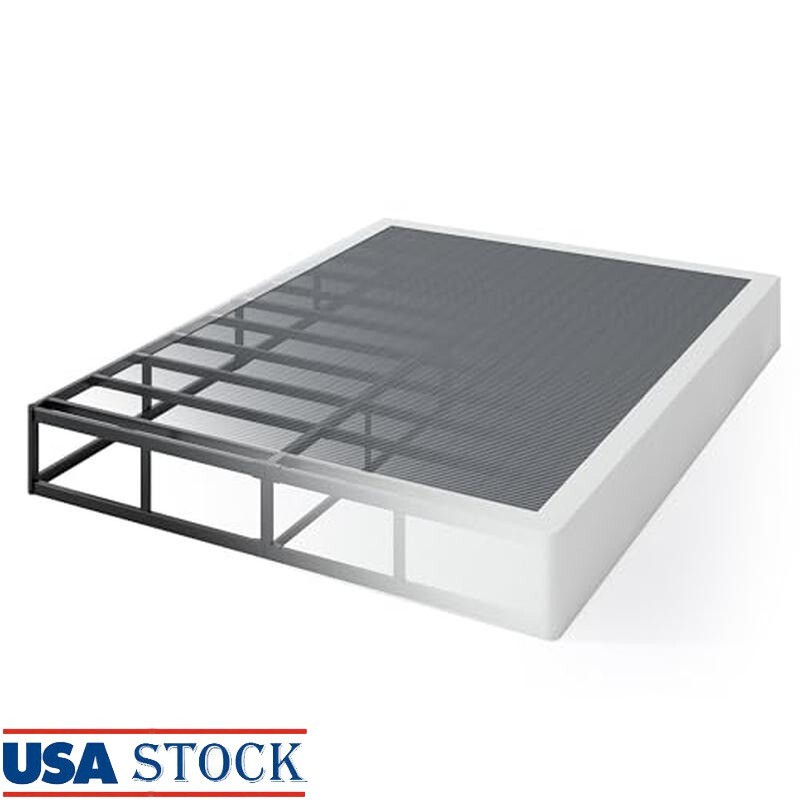 9 Inch Full Box Spring Sturdy Metal Frame Easy Assembly Noise-Free Support New