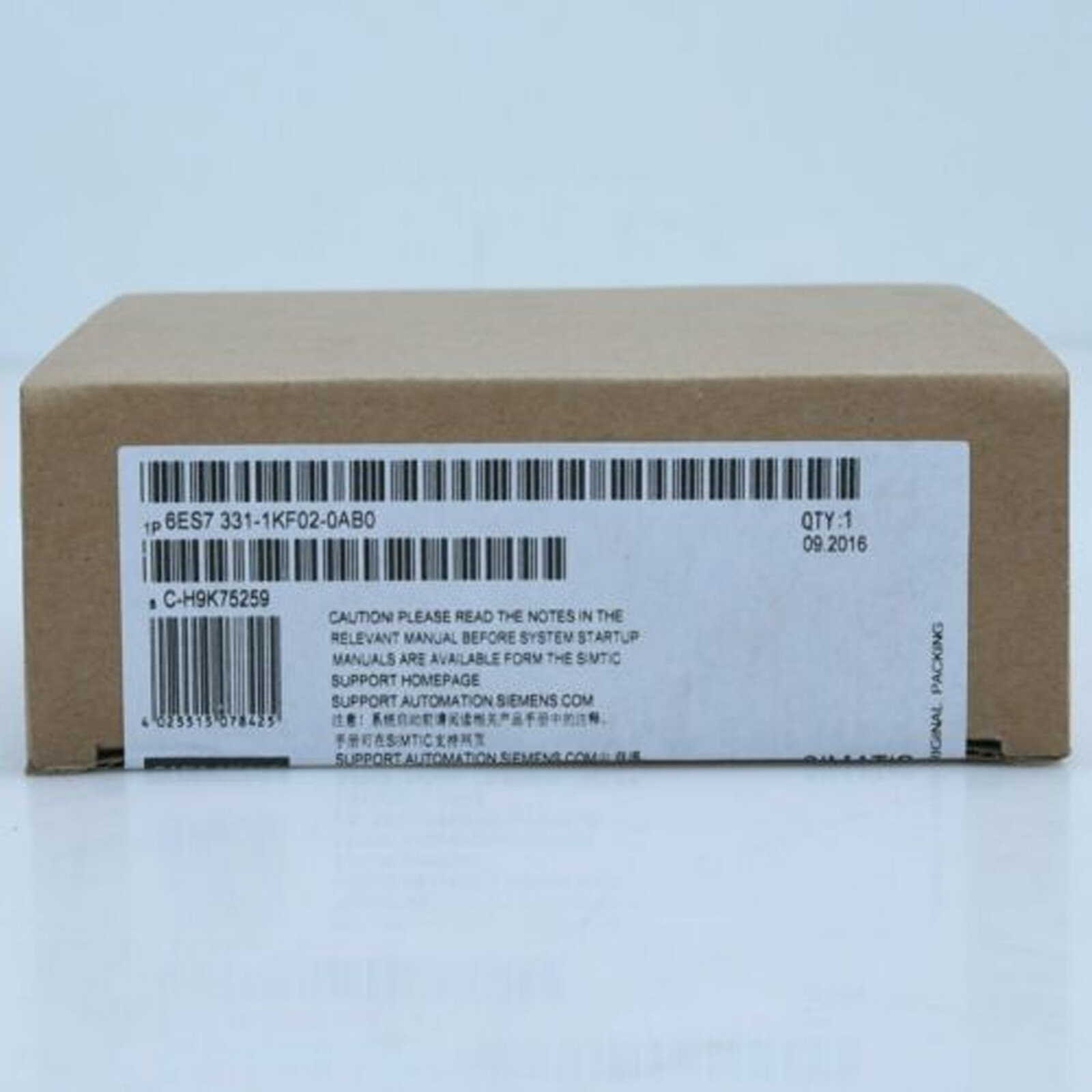 Siemens Analog Input 6ES7 331-1KF02-0AB0 / 6ES7331-1KF02-0AB0 PLC New in Box
