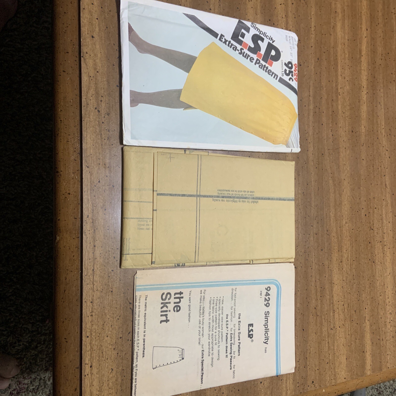 Simplicity Sewing Pattern 9429 ESP Misses Easy Fitting Skirt Buttons Sz 8,10,12