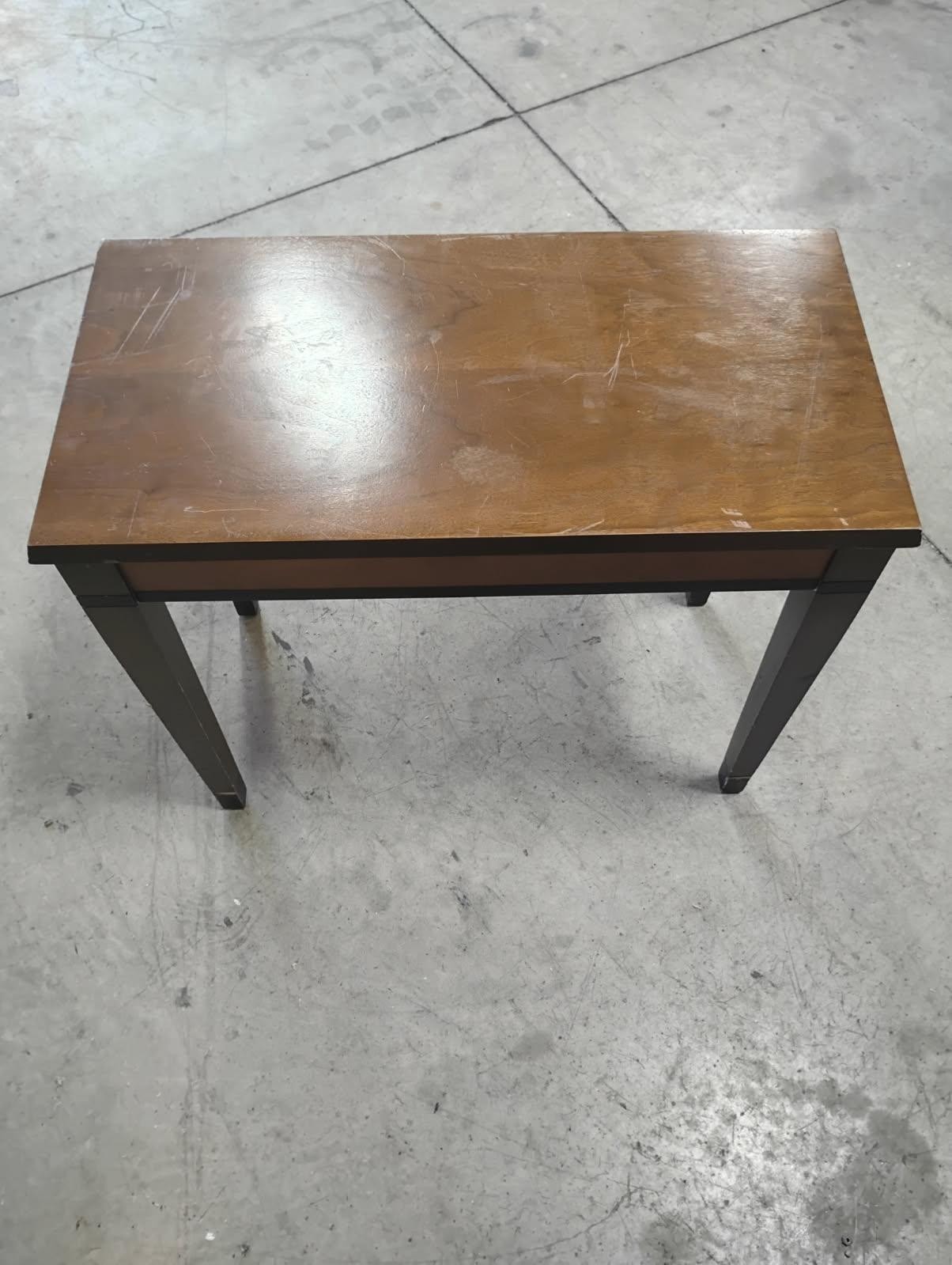 Vintage Organ Bench! Measures 27in W x 22in T x 13in D! MAKE OFFER!