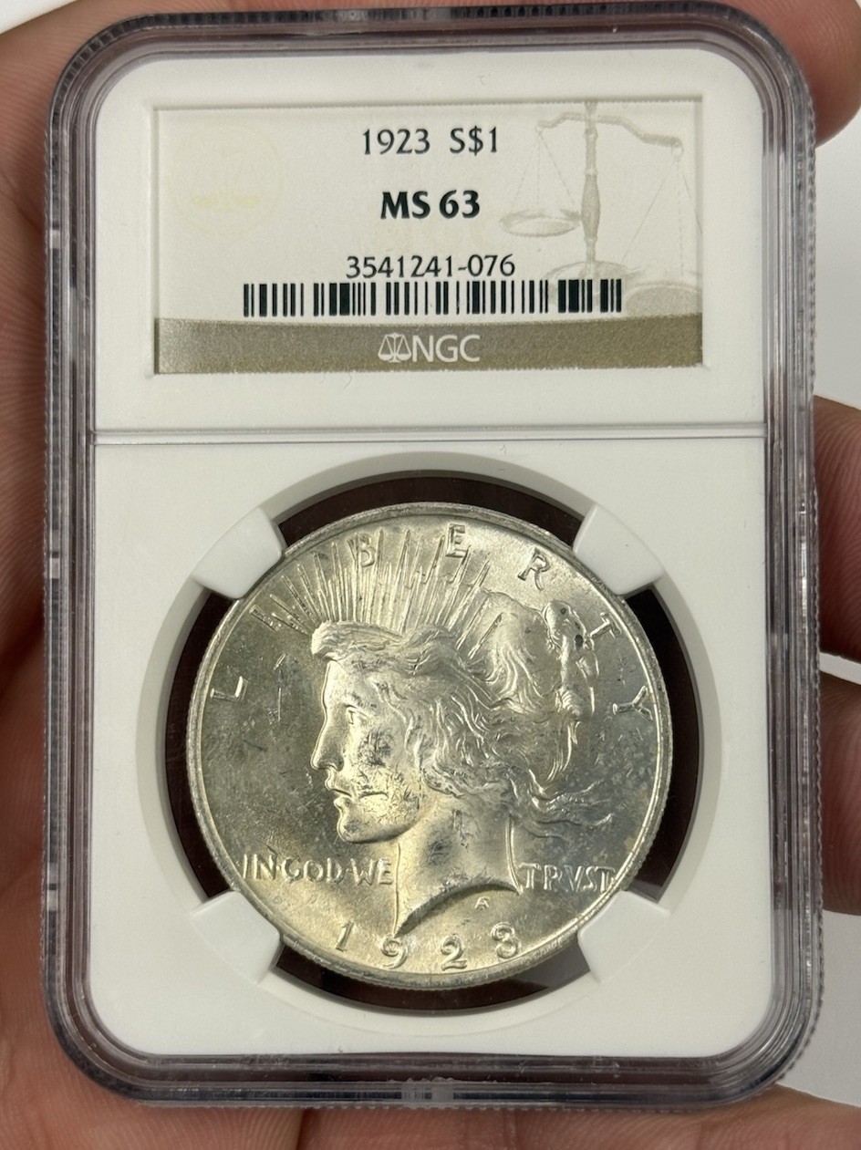 1923 P Peace Dollar NGC MS63 #2464 Free Shipping