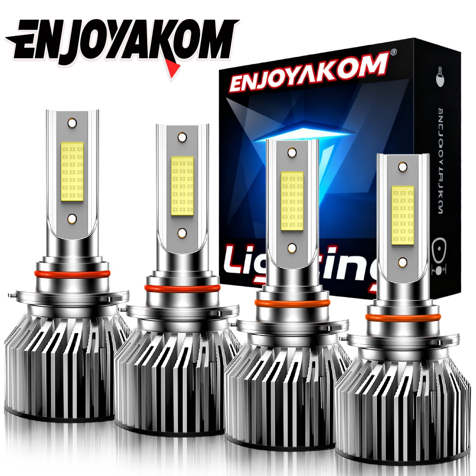 For Honda Accord 1990-2012 6000K White LED Headlight Bulbs Hi Lo Beam Combo Kit