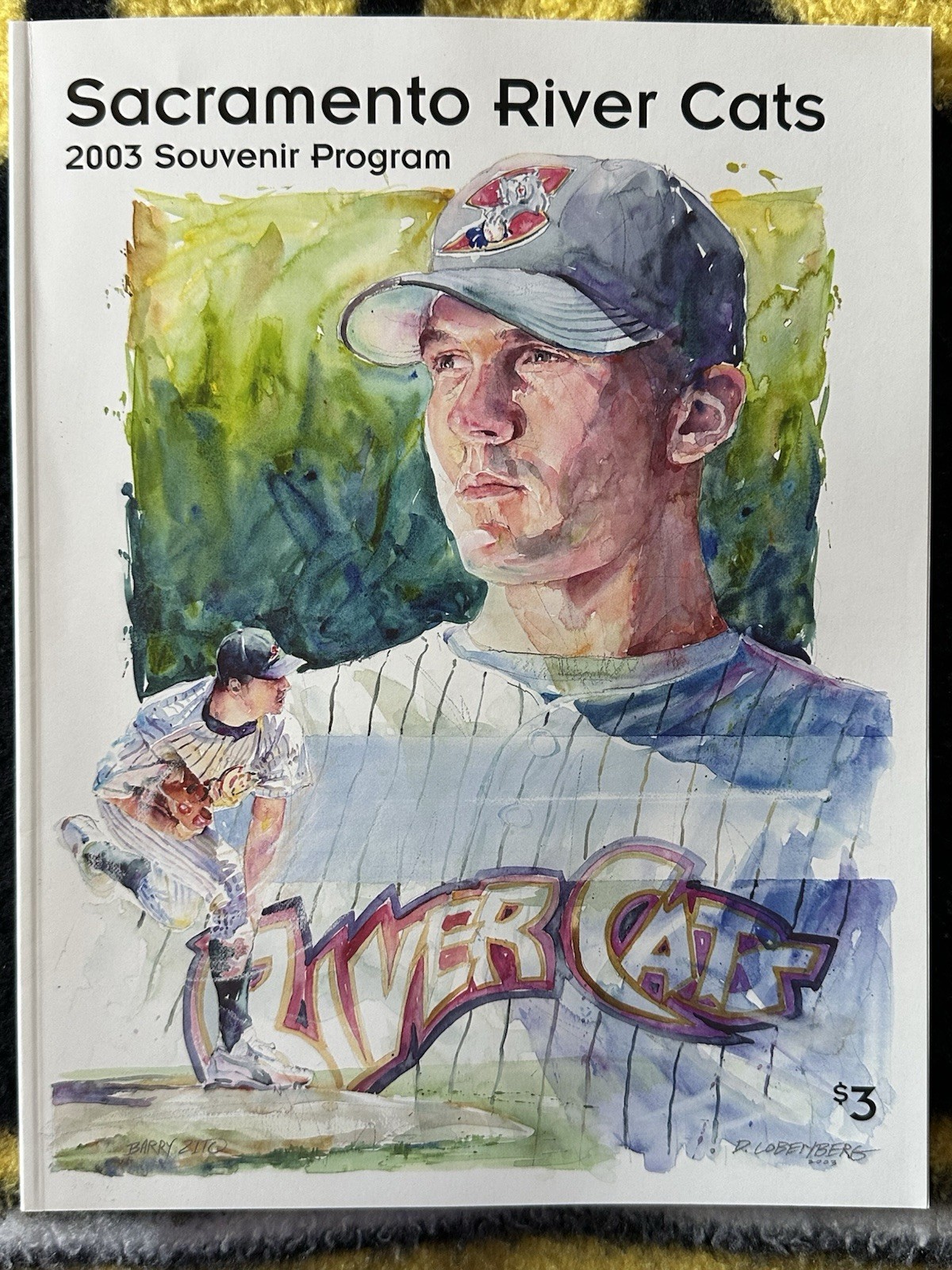 SACRAMENTO RIVER CATS 2003 SOUVENIR PROGRAM FIRST HALF EDITION BARRY ZITO COVER
