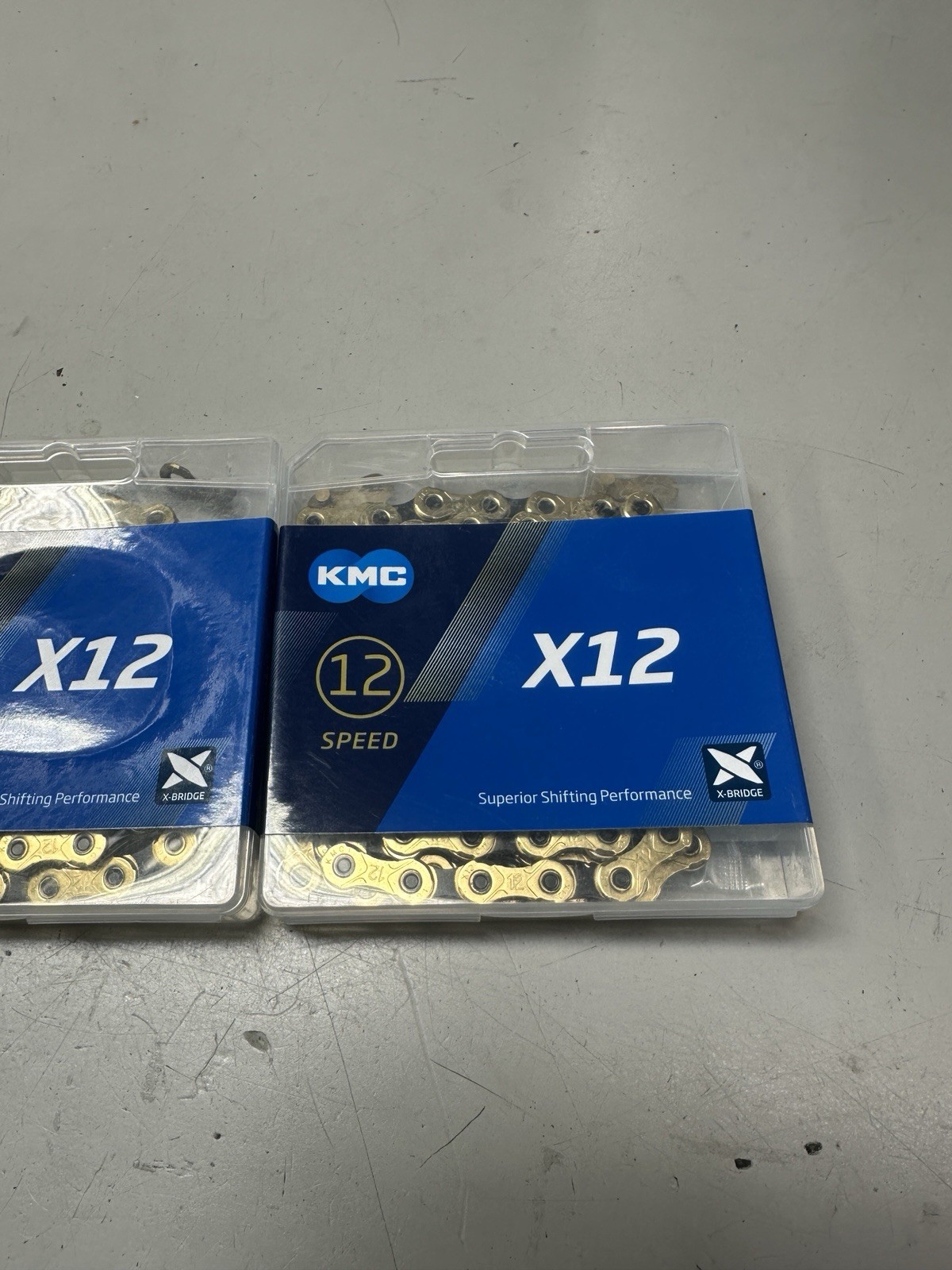 QTY 2 - KMC X12 Chains Gold Ti-N