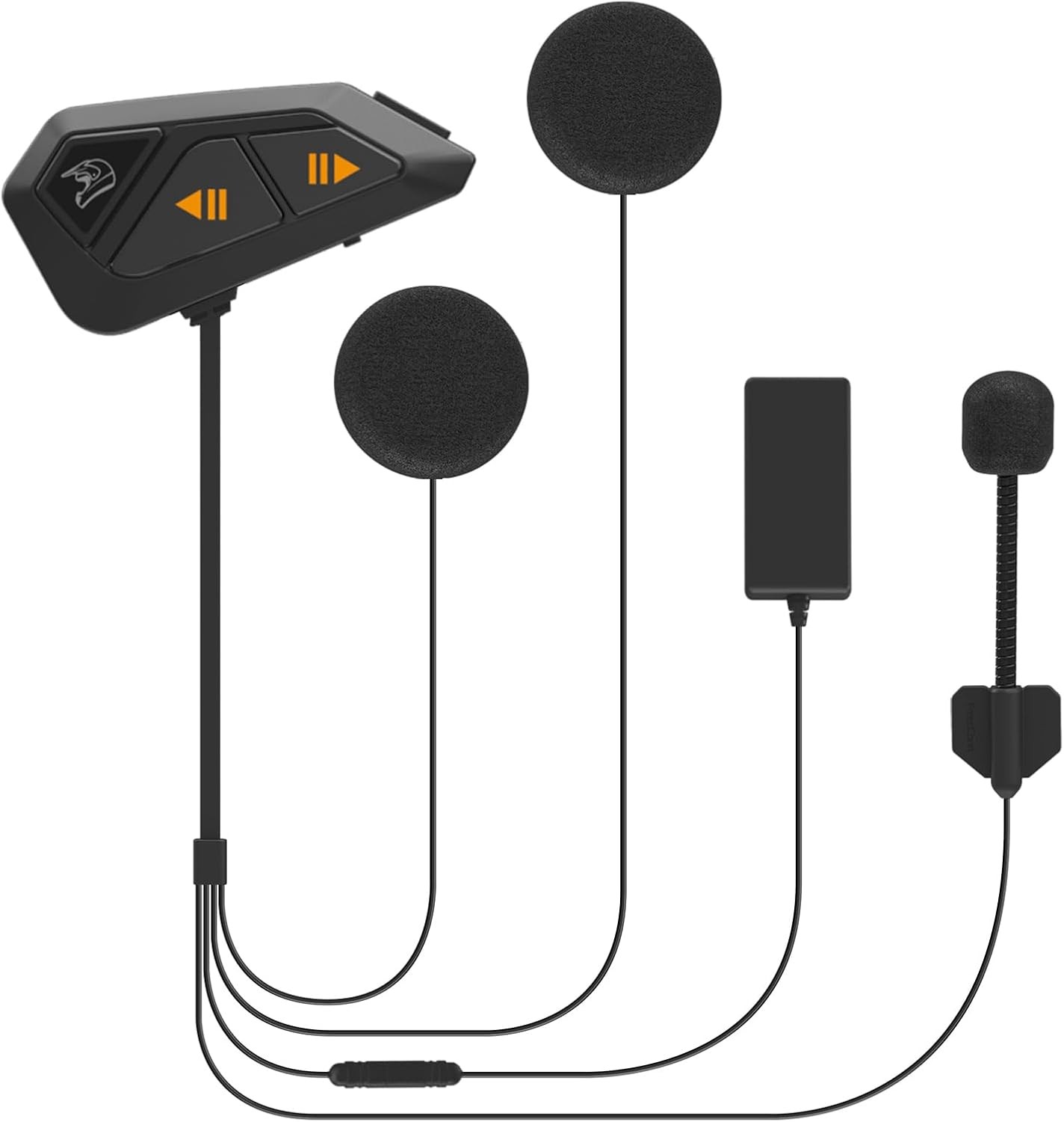 FreedConn Motorcycle Helmet Bluetooth Headset Intercom with Music 1 Pack
