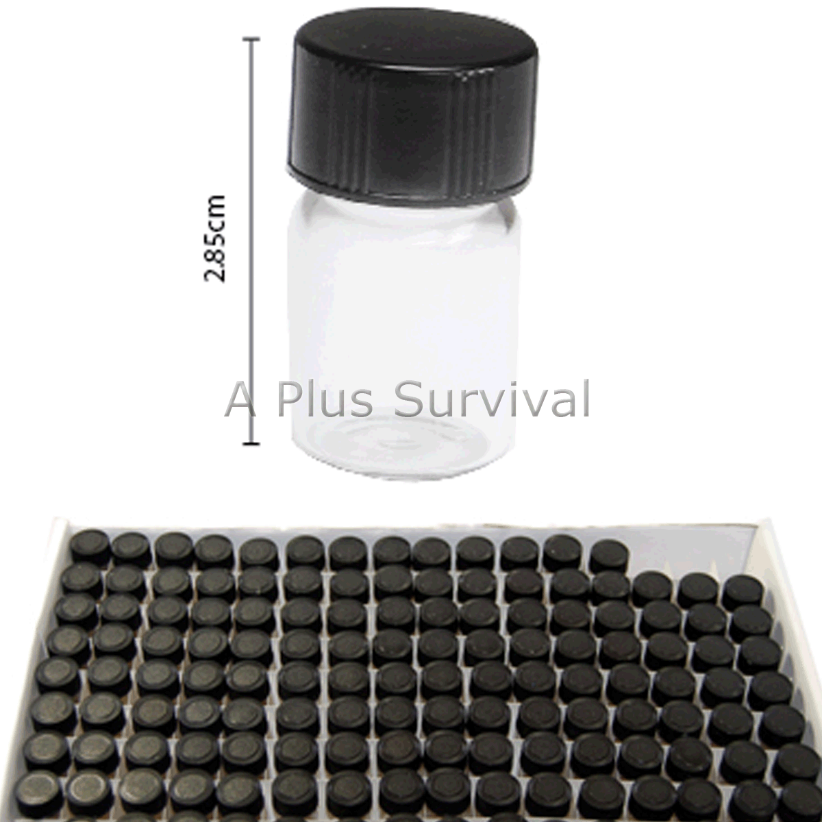 Lot of 12 Clear Small Glass Pill Bead Oil Liquid Perfume Case Holder Screw Lid