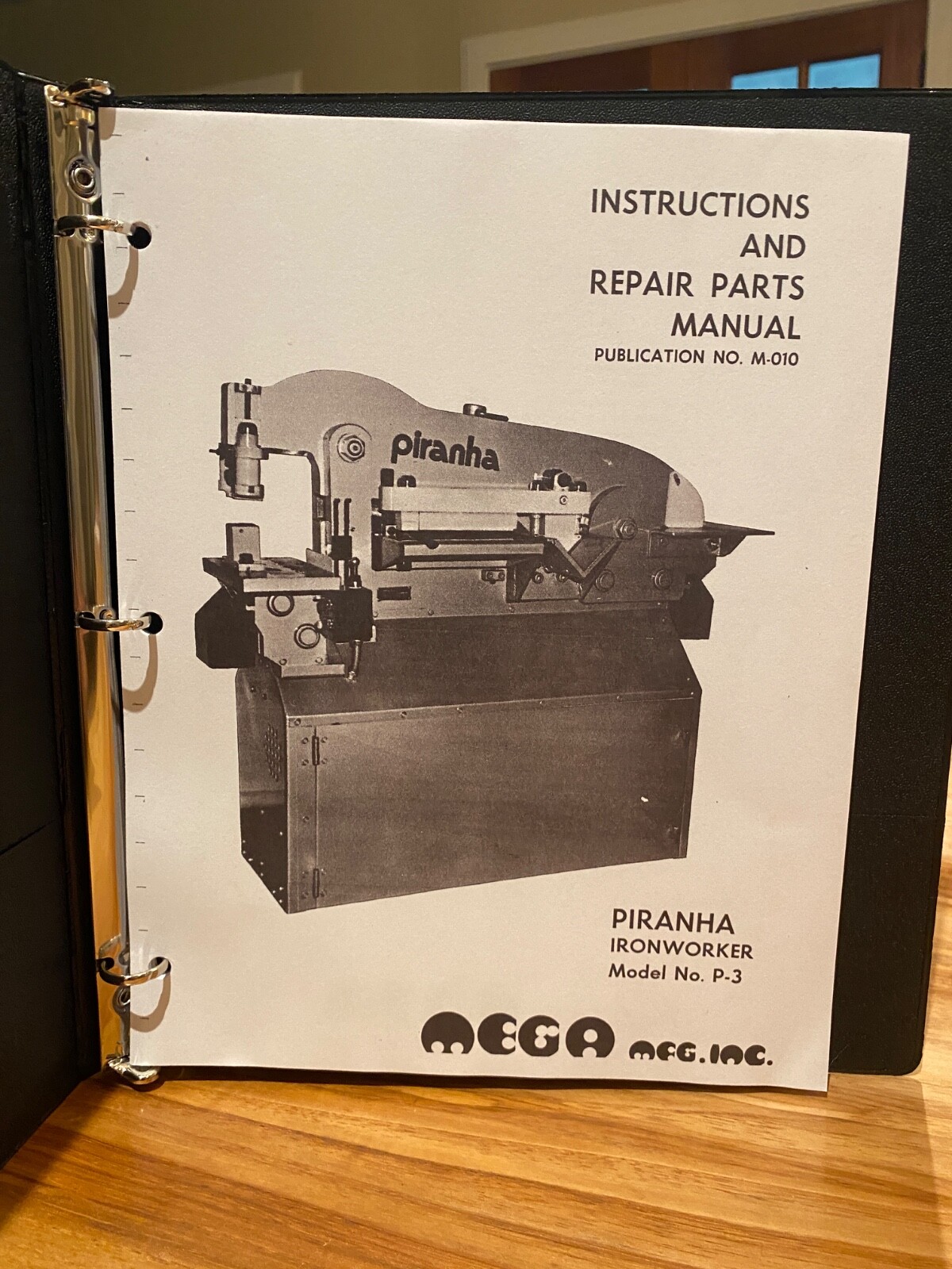 Piranha P-3 INSTRUCTION & REPAIR PARTS manual
