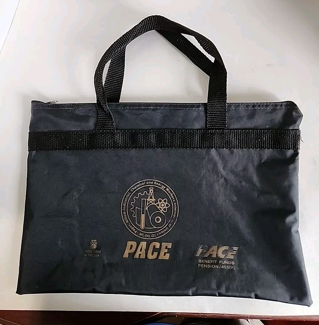 Pace Union Laptop Zippered Handbag 2 Handle Union Made AFL-CIO