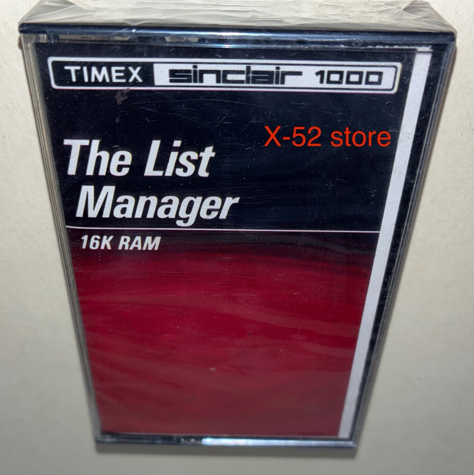 Timex Sinclair 1000 The List Manager vintage cassette tape software 16K Ram NEW