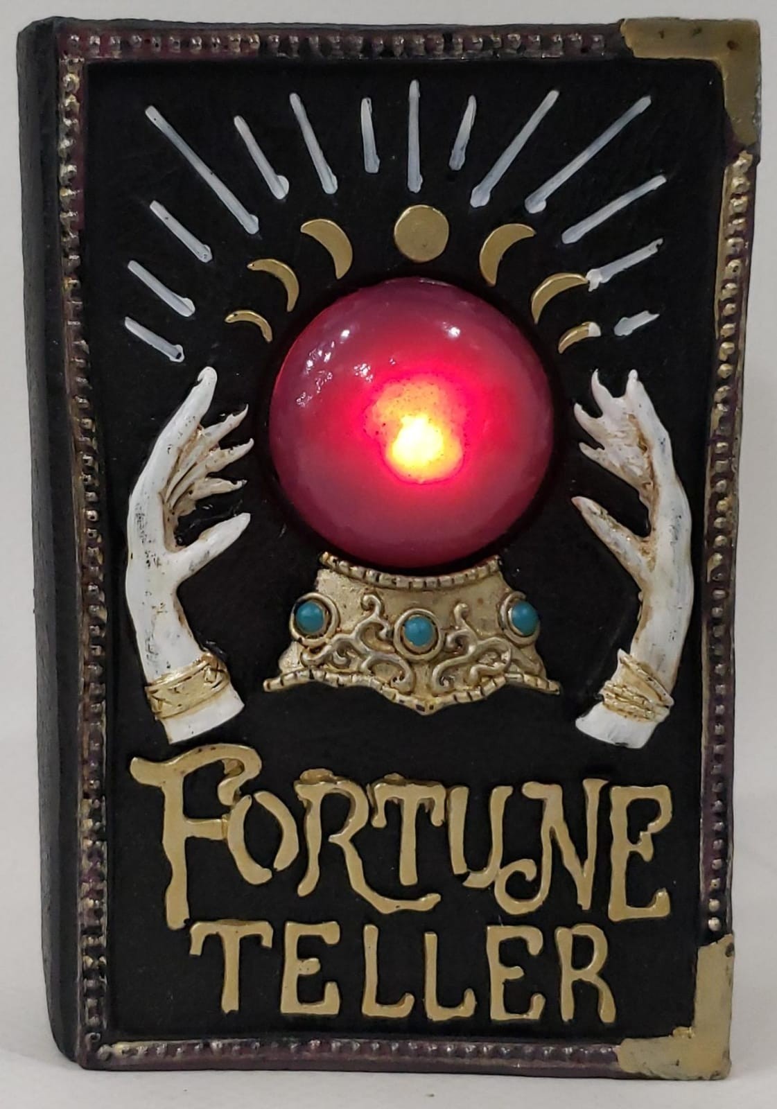 Happy Halloween Light Up Fortune Teller Book Decor Prop