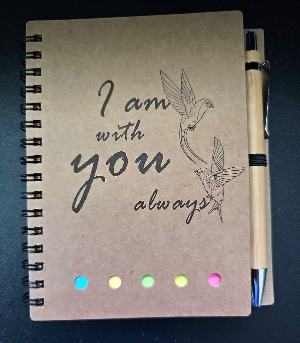 Christian Gift Prayer Spiral Journal with Ballpoint Pen Post-it Notes Markers