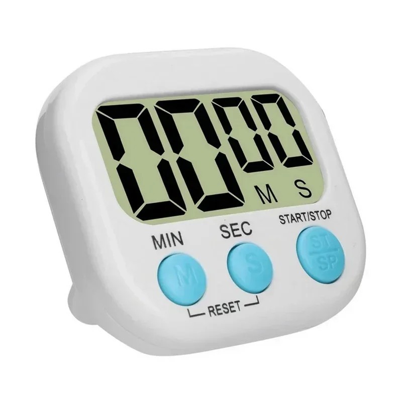 Digital Kitchen Timer Magnetic LCD Display Loud Alarm Countdown Count Up Cooking