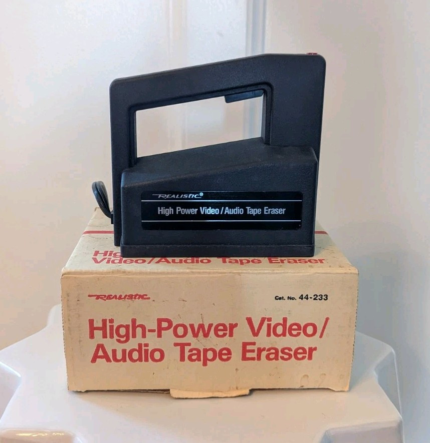 💣Vintage REALISTIC Radio Shack 44-233 High-Power Video Audio Tape Eraser