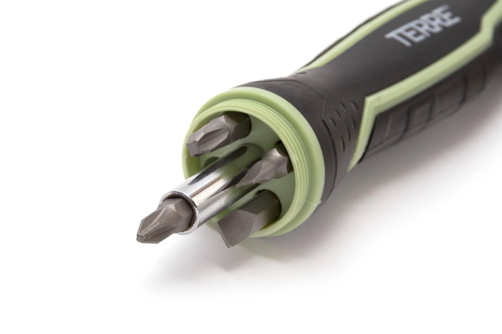 Terre Products Double Faced Rubber Mallet Hammer, Built-in Multi Bit Screwdriver