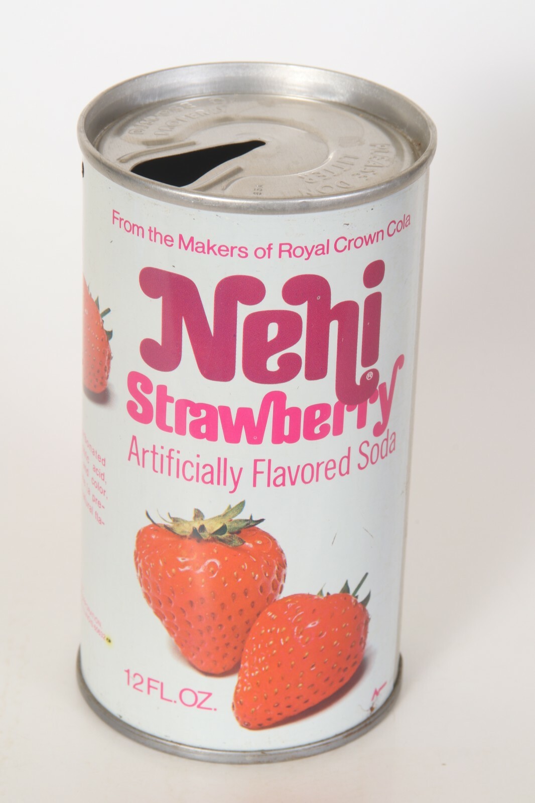 Nehi Strawberry soda can - 12oz