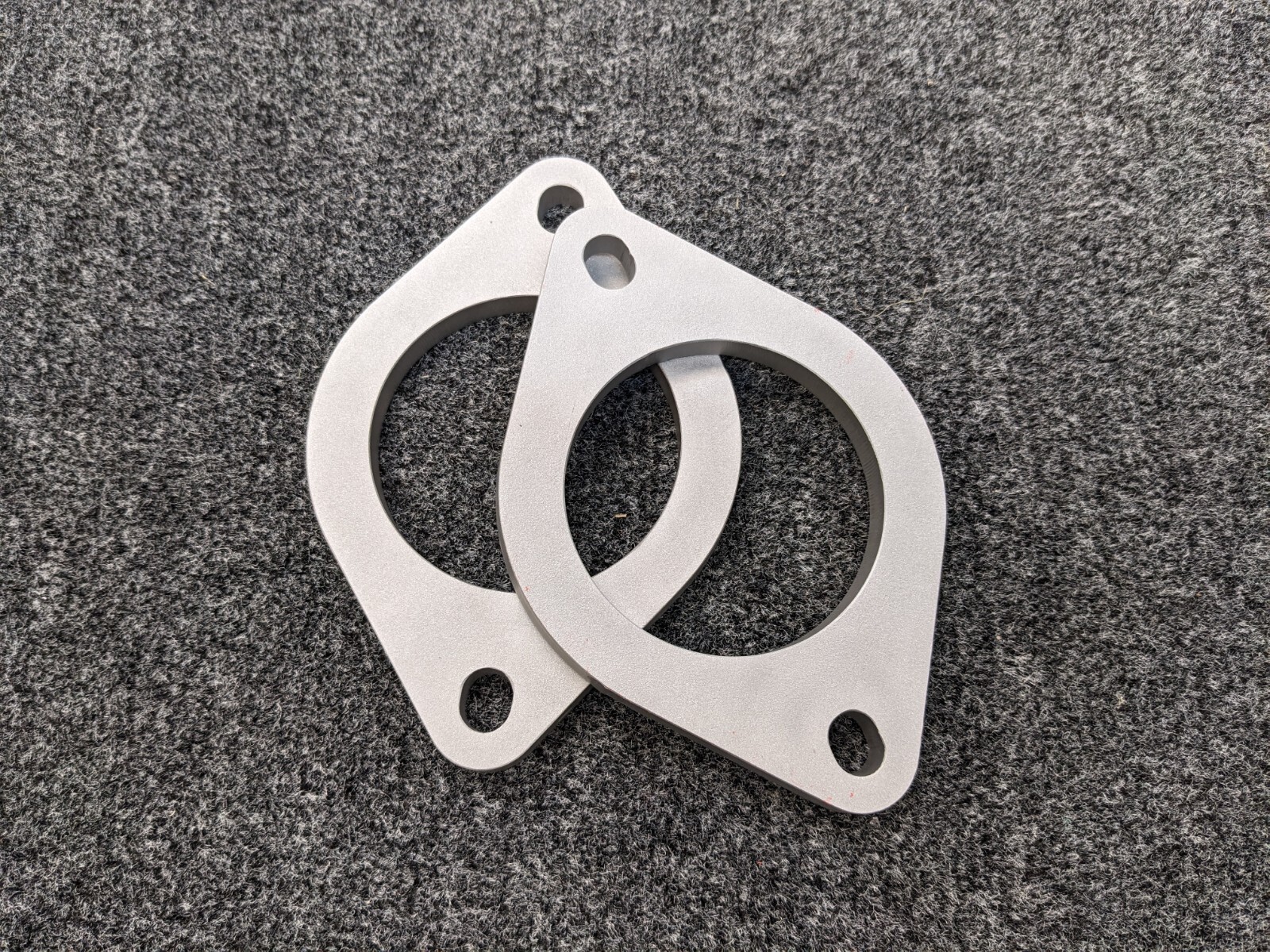 *2 PACK* 3.0 inch 2 Bolt Heavy Duty Exhaust Flanges 3/8" Thick 3.0" Dual Exhaust