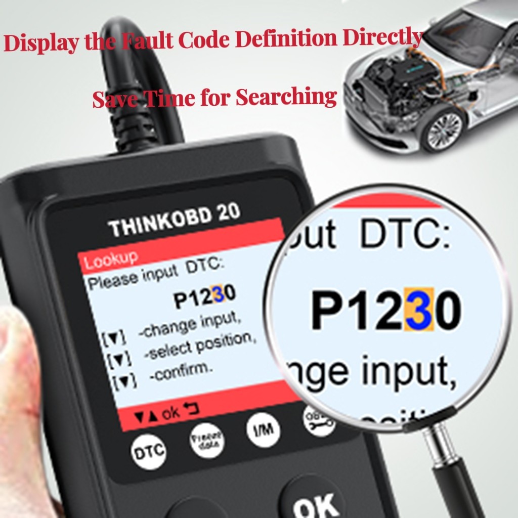 Thinkcar ThinkOBD 20 Full OBD2 Diagnostic Scan Tool Fault Code Read Scanner EVAP