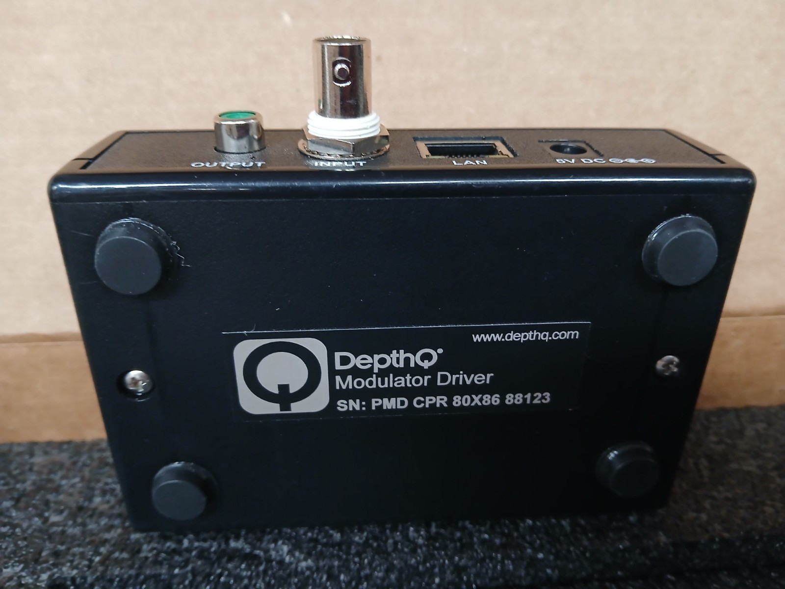 DepthQ Polarization Modulator w/ Modulator Driver SN: CPR 80x66 88123