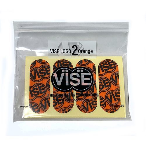 Vise Bowling Hada Patch #2 Logo 1" Orange Tape Pre Cut 40 Pieces