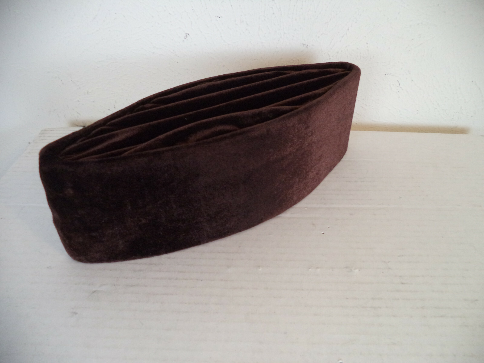 Executive Brown Handmade African/ Middle Eastern Velvet Hat. One Size.