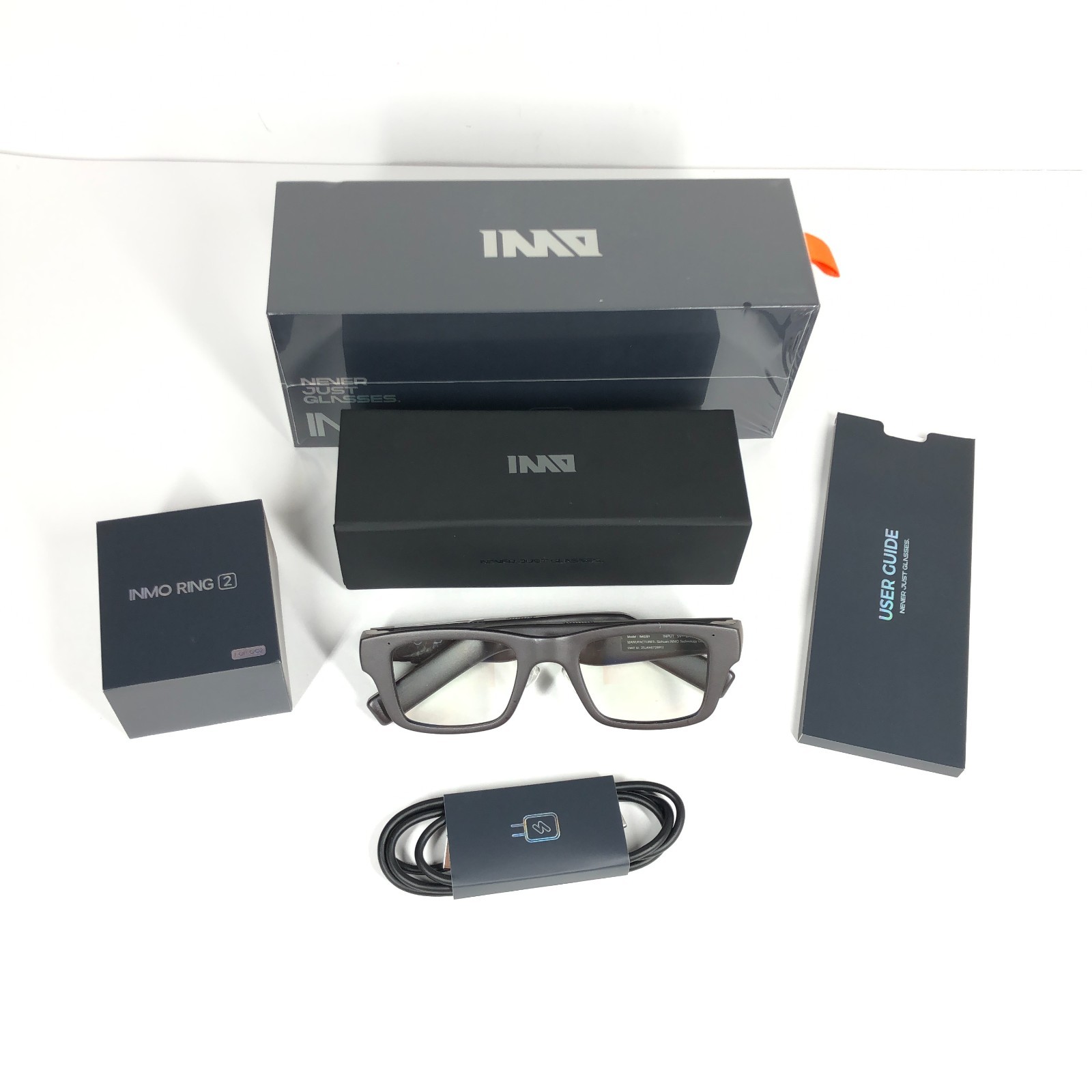 INMO GO 2 GO2 Smart  Glasses  + GO2 Ring, Full set, Open Box $699 MSRP