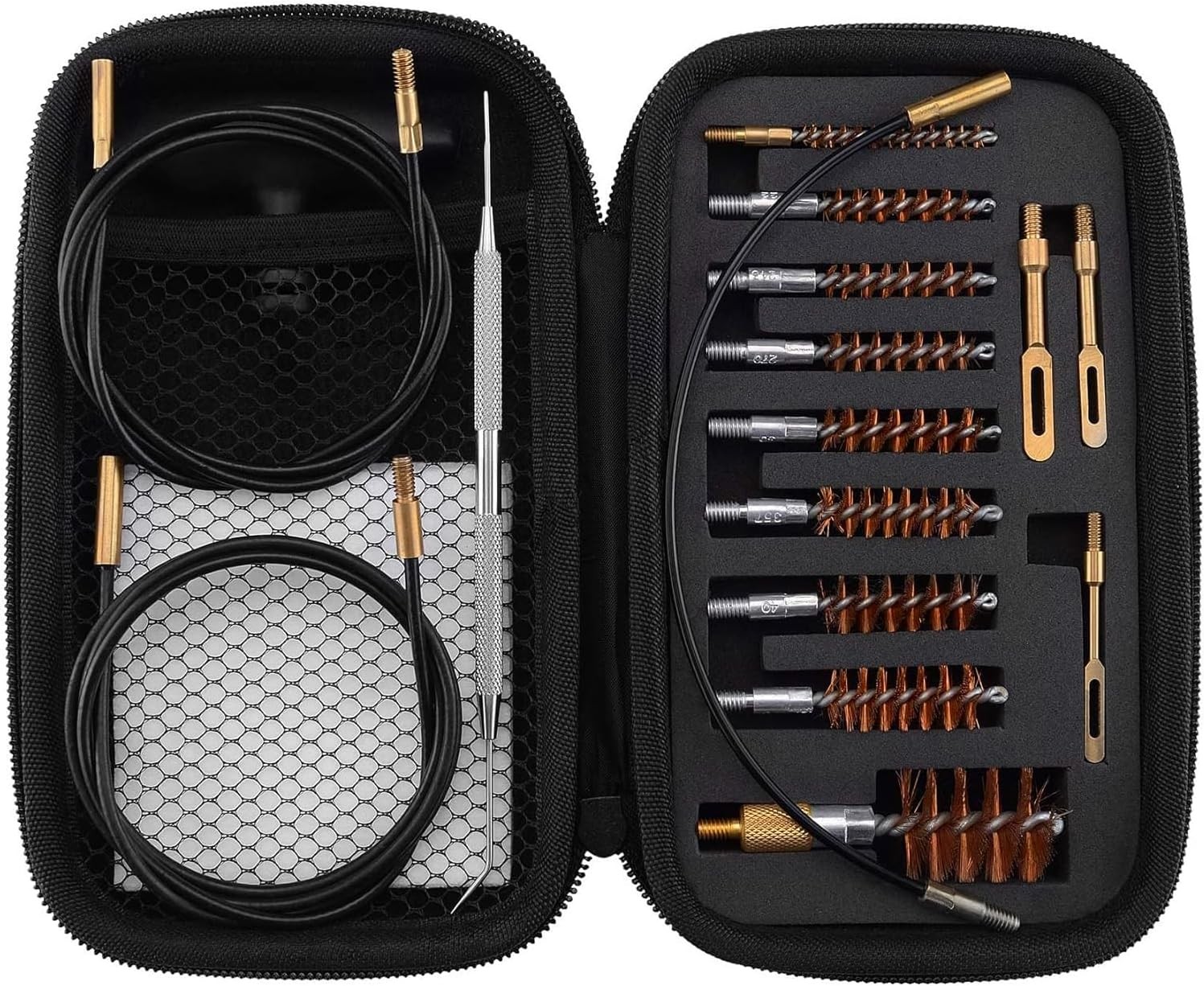 BOOSTEADY Gun Cleaning Kit .17 .22/.223/5.56MM .243 .280 .30 .357/9MM .40 .45 12