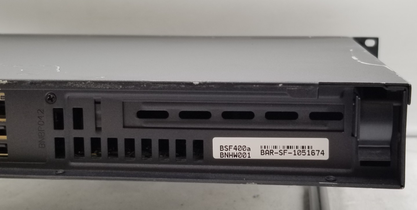Barracuda BSF400a Email Security Gateway 400 BNHW001 NO HDD