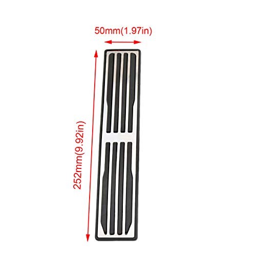 Stainless Steel Foot Rest Pedal Cover Compatible With Jaguar XE XF XJL F-Pace